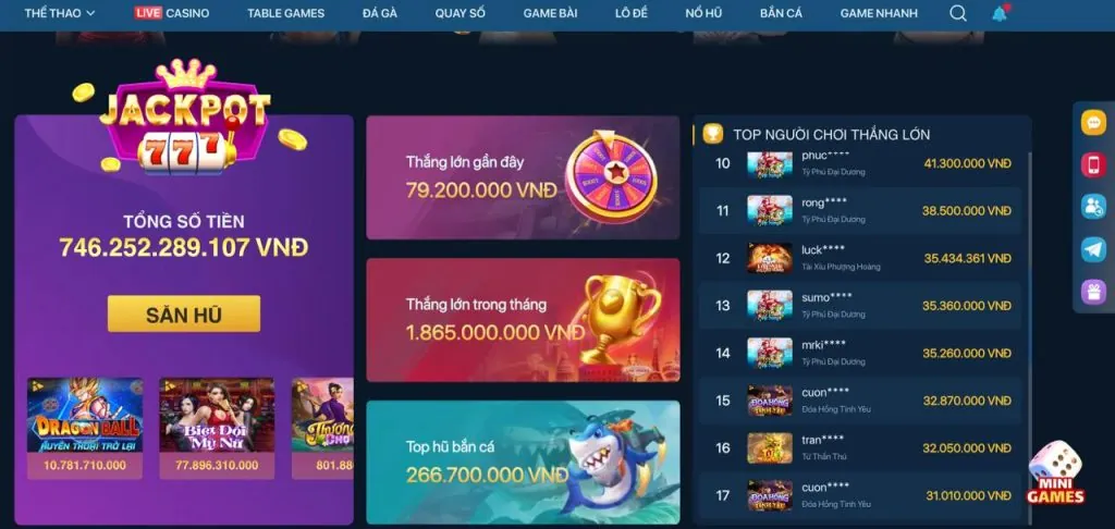 Tổng quan các trò chơi bắn cá 96vn Nổ Hũ
